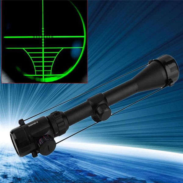 3-9x40 Optic Scope Red Green Rangefinder