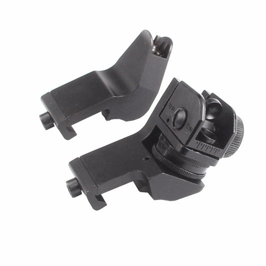 45 Degree Offset Front and Rear Backup Iron Sights - Flip-Up and Fixed