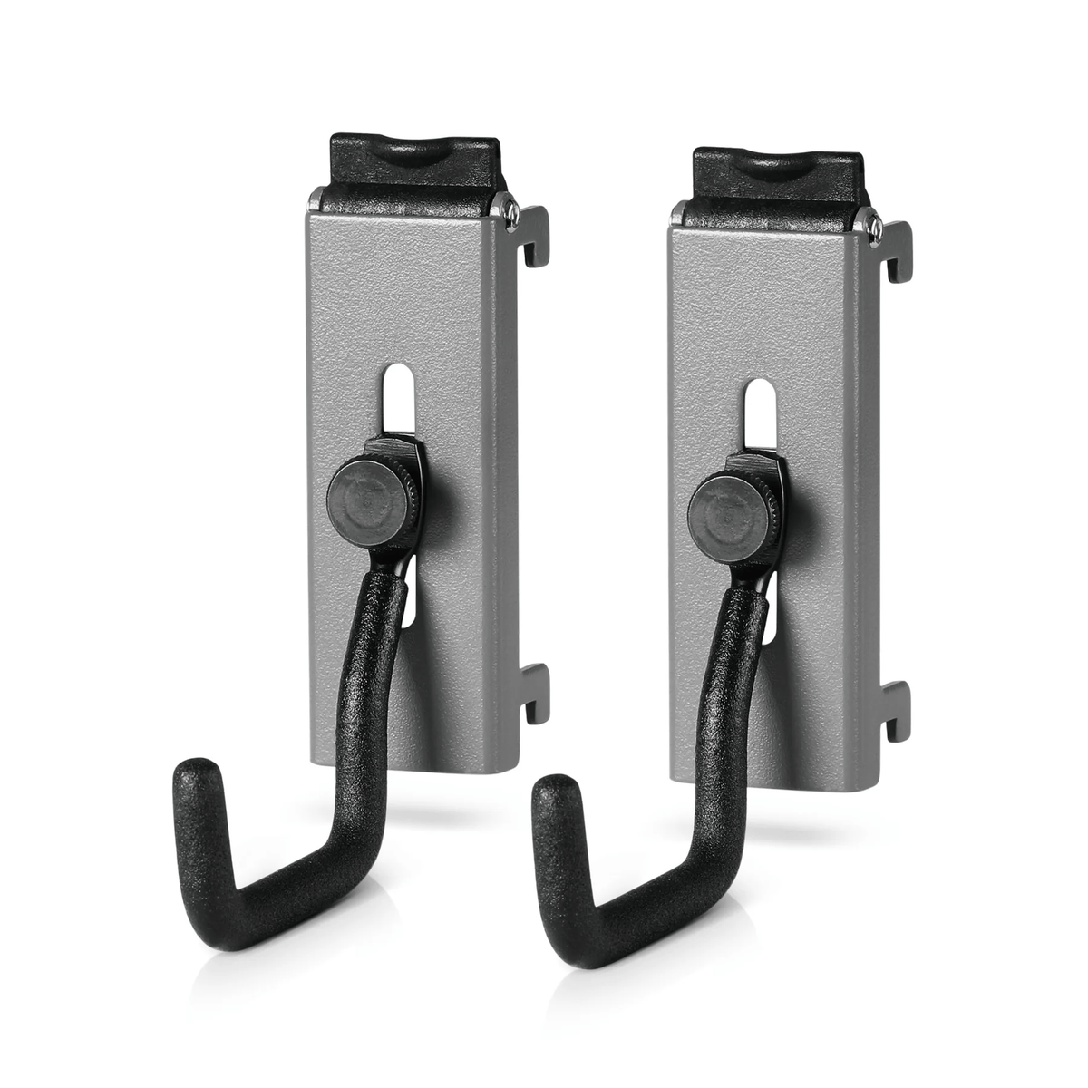 Wall Rack System - Adjustable J-Hooks (2 Pack, 2 Sizes)