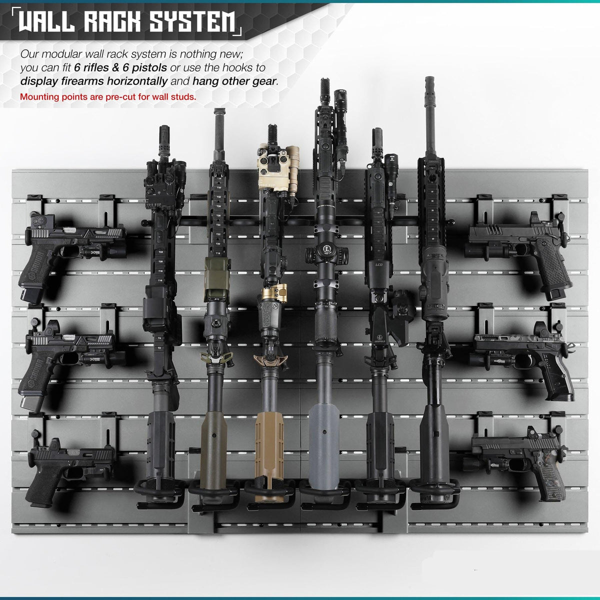 Wall Rack System - 10 Panel and Attachments