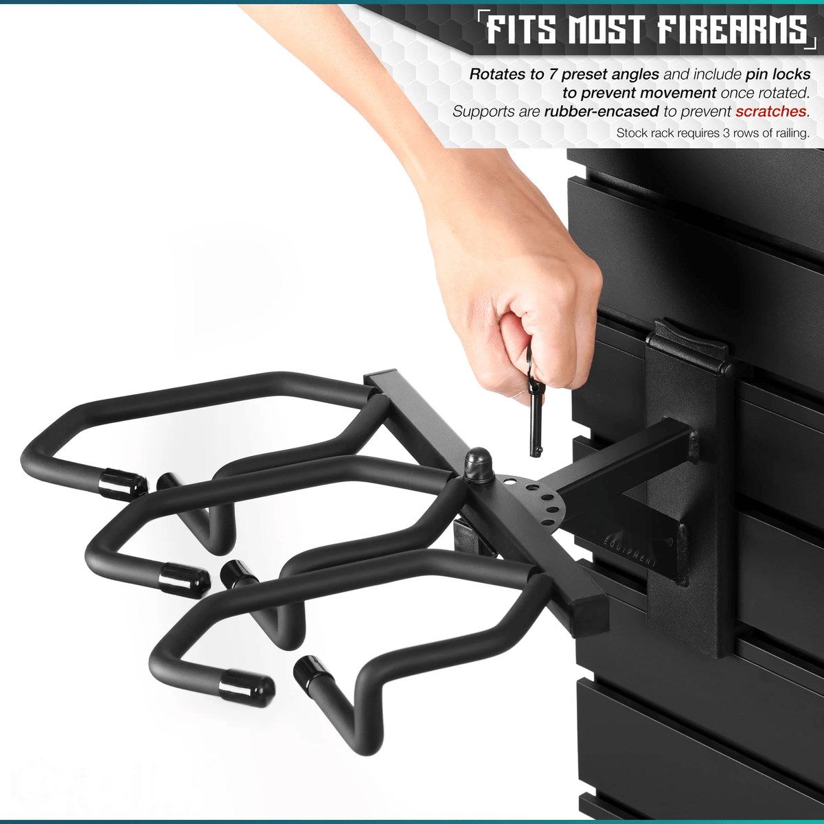 Build Your Wall Rack w/Angle Adjustable Rifle Wall Rack