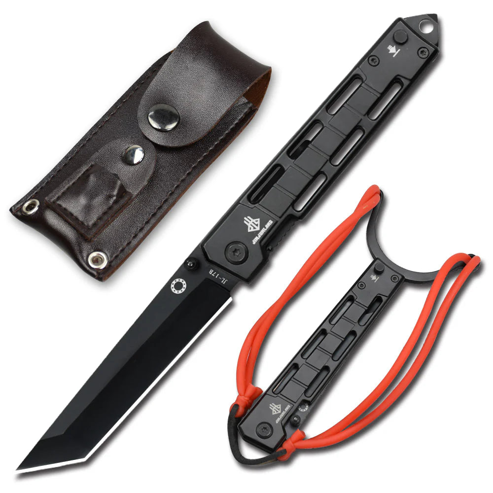 Folding Knife with Slingshot Outdoor Knife EDC Knife