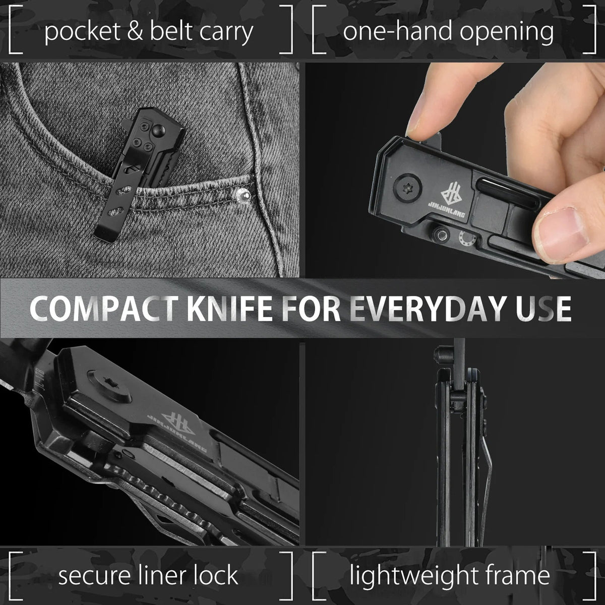 Folding Knife with Slingshot Outdoor Knife EDC Knife