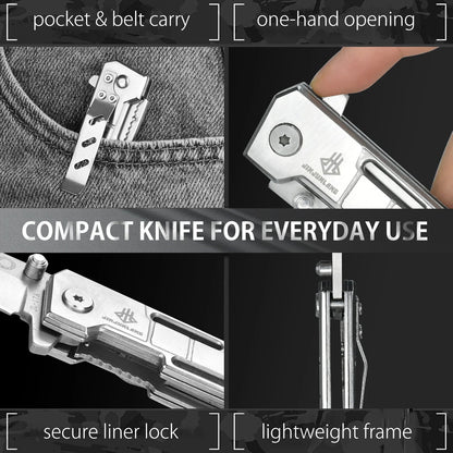 Folding Knife with Slingshot Outdoor Knife EDC Knife