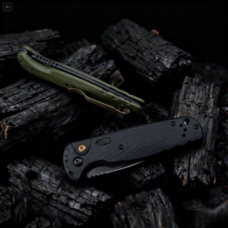 4300BK-02 CLA Utility Button Lock Folding Knife