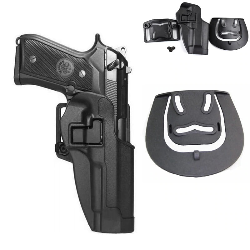 TACTICAL HOLSTER LEVEL RETENTION AUTO LOCK DUTY PISTOL GUN HOLSTER