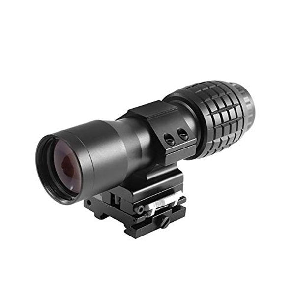 ‎BBRAND 4X MAGNIFIER SCOPE SIGHT WITH FLIP TO SIDE 20MM MOUNT PICATINNY WEAVER RAIL, QUICK DETACH FTS SUITABLE FOR REFLECTION AND HOLOGRAPHIC SIGHT - OPTICREV