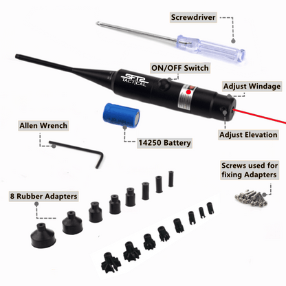 RidgeVanta™ Tactical Universal Laser Bore Sighter for .22 to .50 Caliber Scope