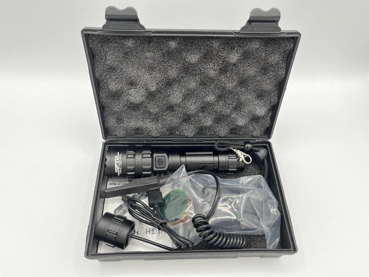 Tactical Multi Color Flashlight - 1600 Lumens