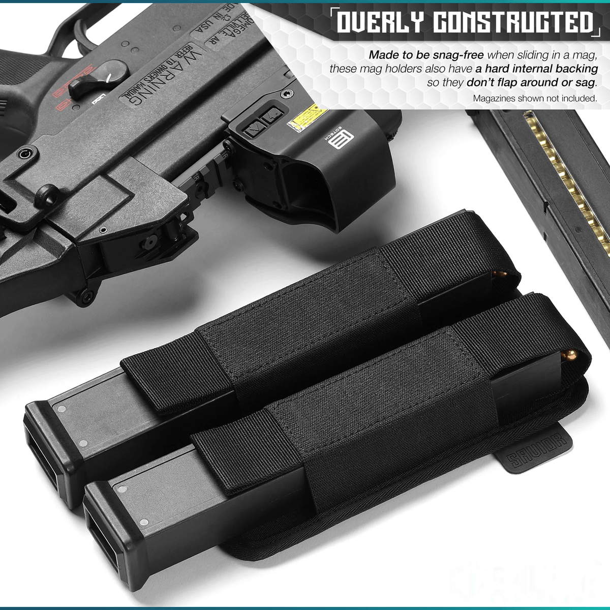 Extended Pistol Mag Holster - Hook Backing