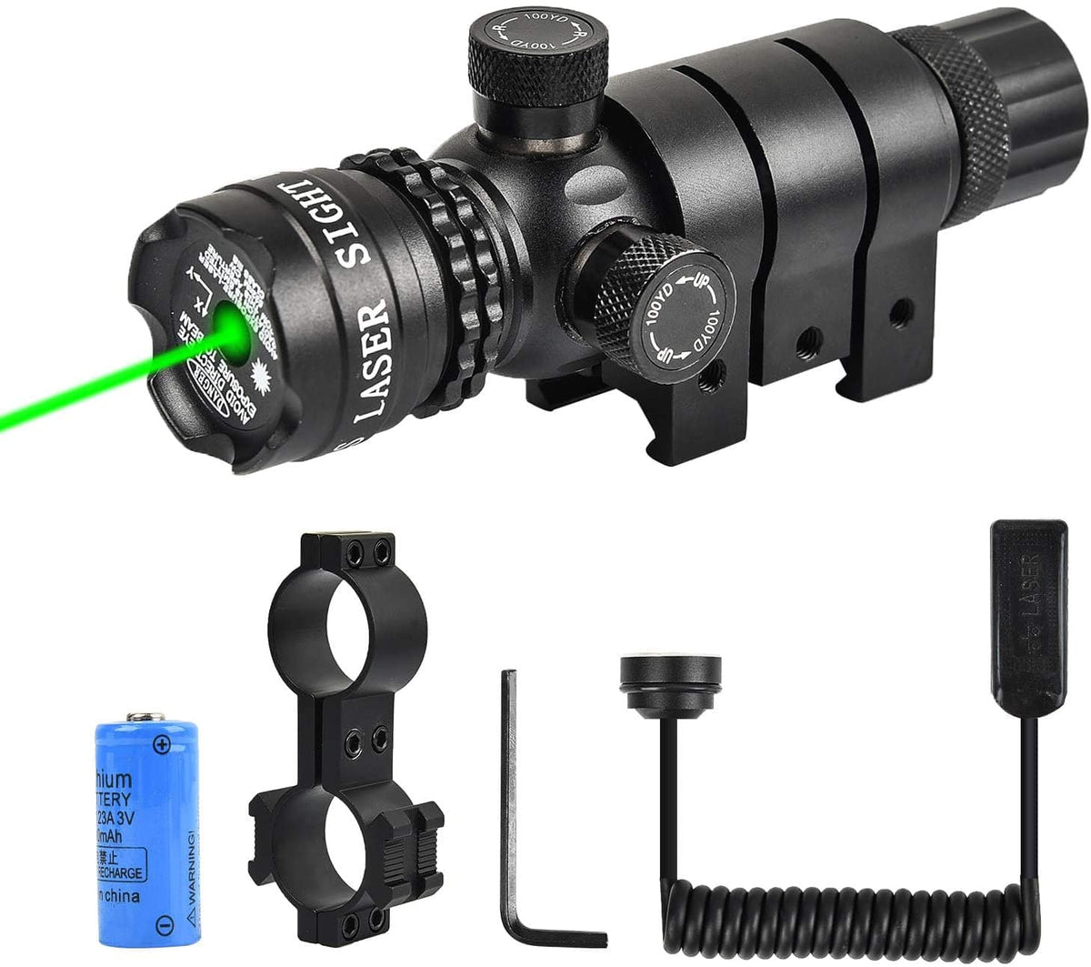 Green/Red Laser with 20mm Mount and Pressure Switch