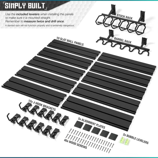 Wall Rack System - 10 Panel and Attachments