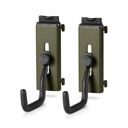 Wall Rack System - Adjustable J-Hooks (2 Pack, 2 Sizes)