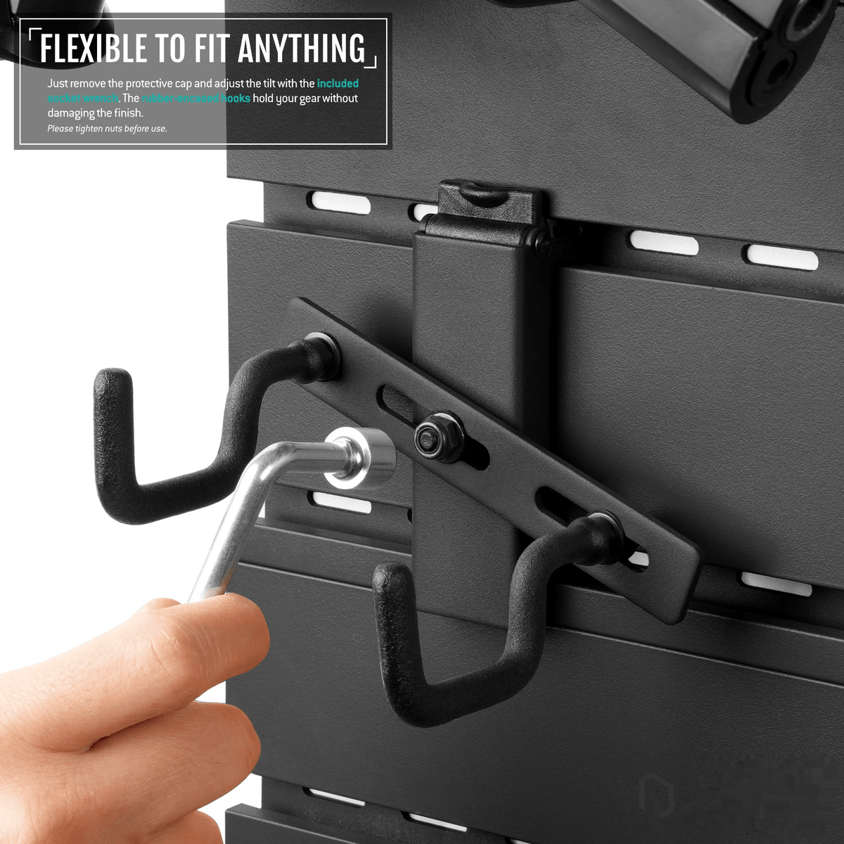 Wall Rack System - Adjustable Pistol Hangers (2 Pack)