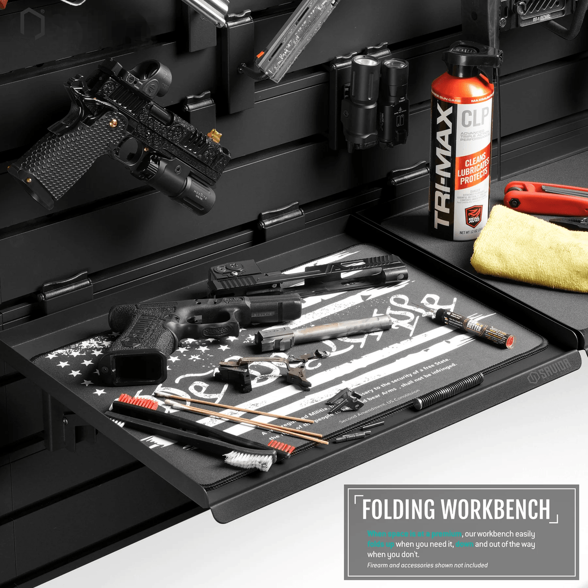Build Your Wall Rack w/Folding Workbench