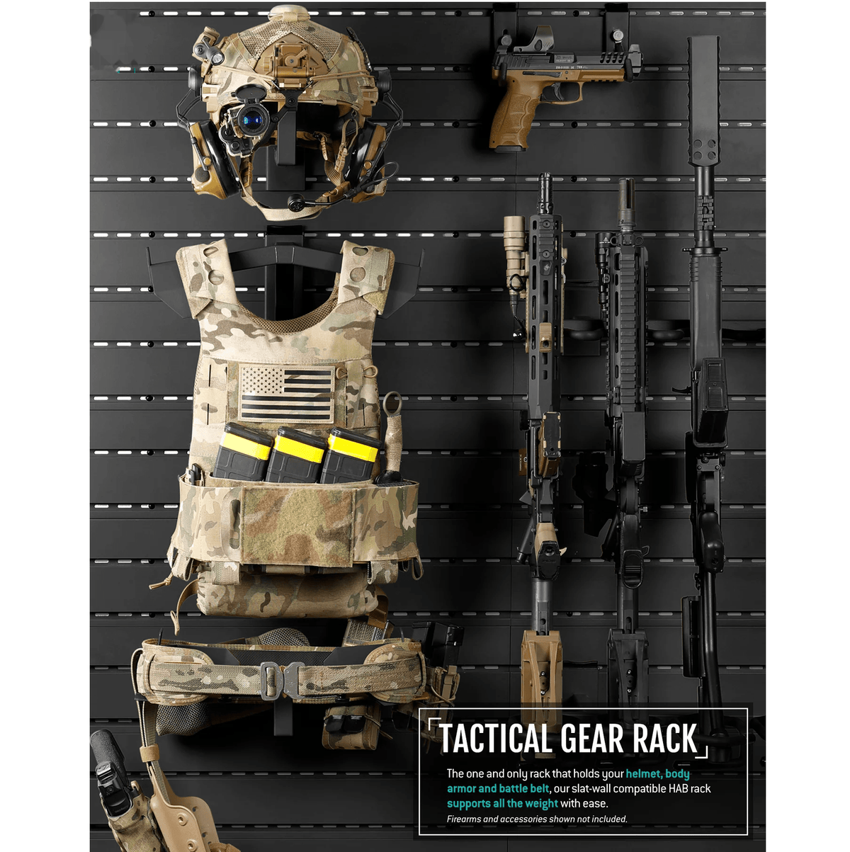 Build Your Wall Rack w/Angle Adjustable Rifle Wall Rack