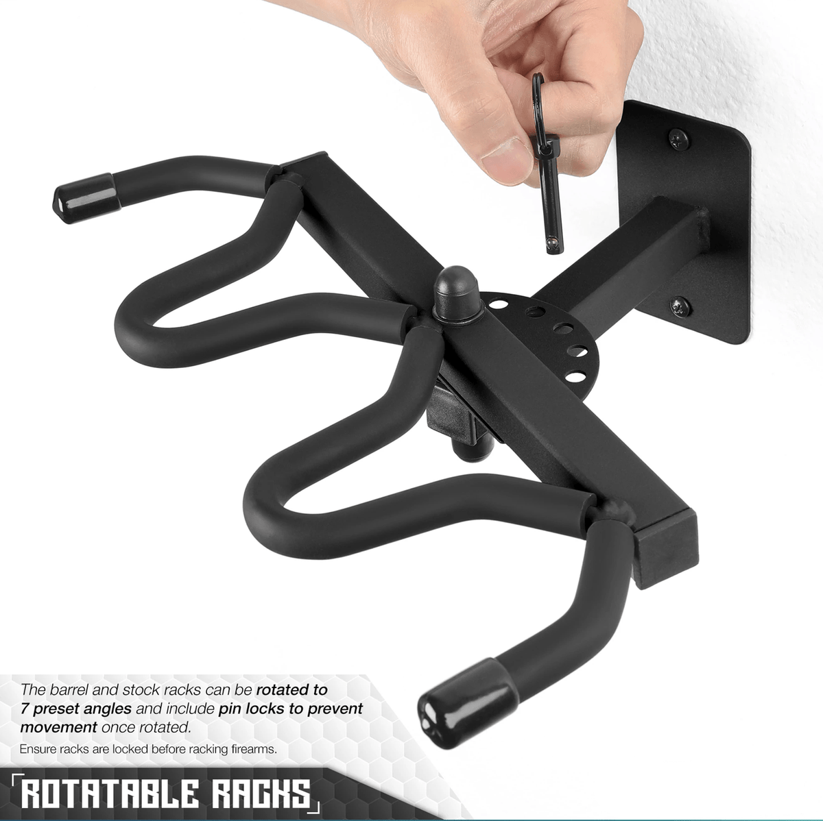 3 Slot Adjustable Wall Rack