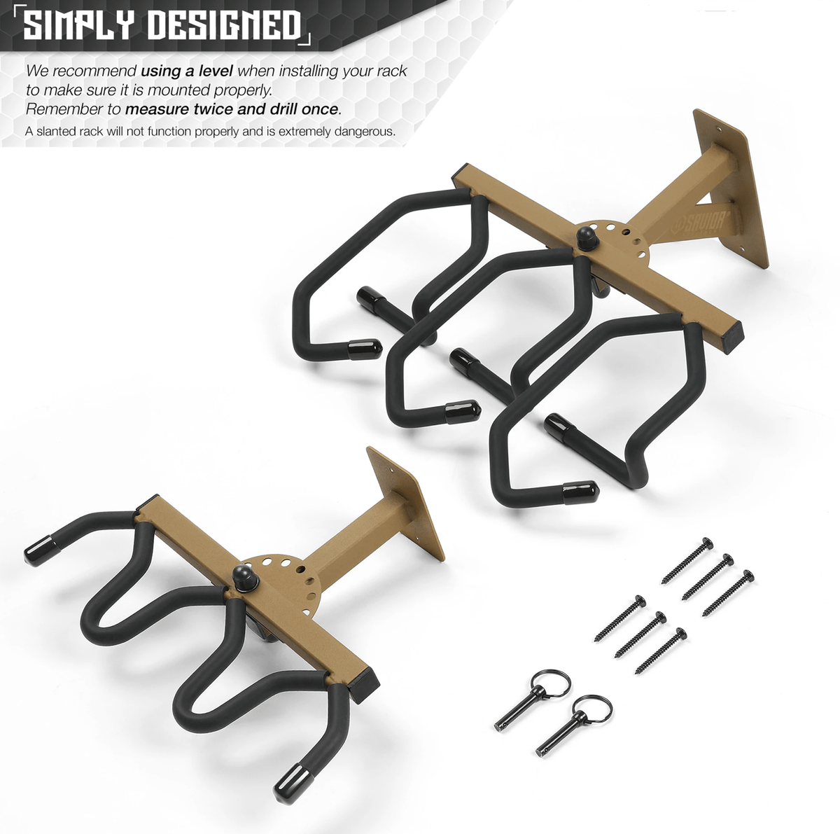 3 Slot Adjustable Wall Rack