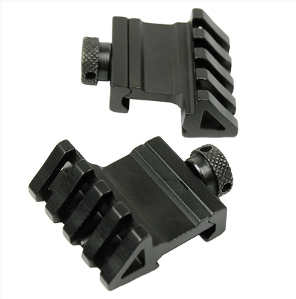 45 Degree Offset Rail Mount Quick Release for Picatinny Weaver Rail